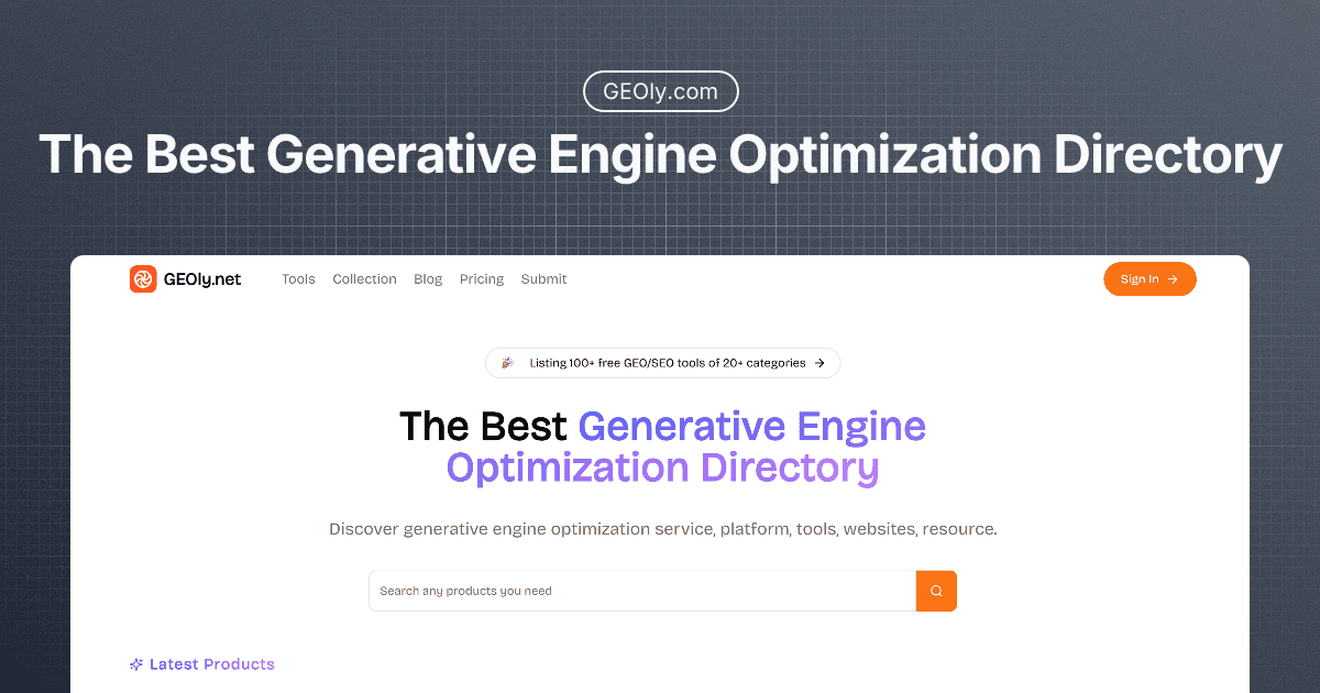 GEOly.net - Product Image