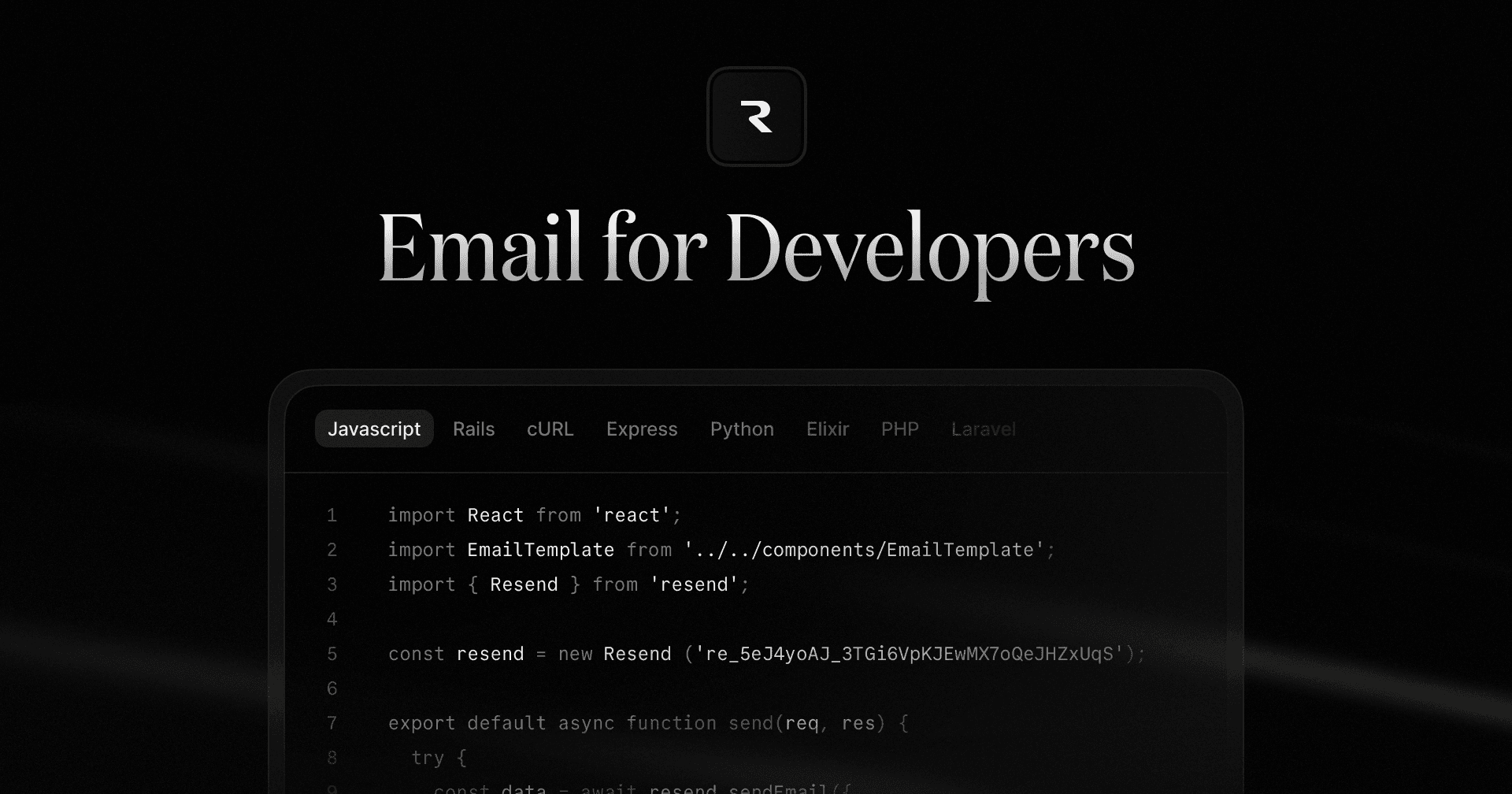 Resend - Product Image