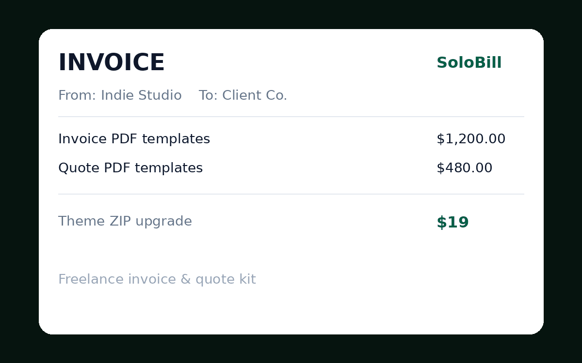SoloBill - Product Image