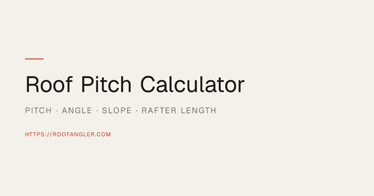 Roof Pitch Calculator - Product Image
