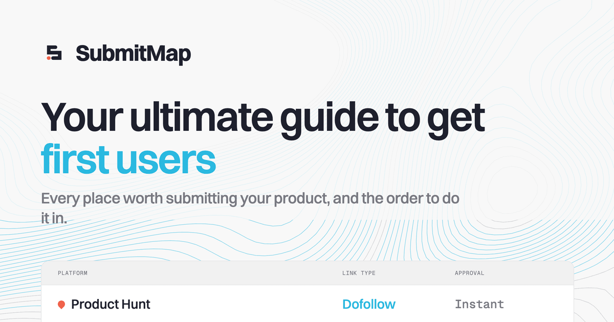 SubmitMap - Product Image
