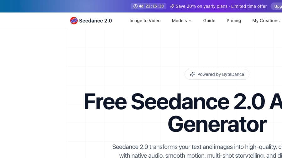 Seedance 2.0 - Product Image