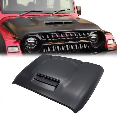 Mahindra Thar / Thar Roxx Wrangler Style Hood – Bolt-On Vented Bonnet for a Rugged, Head-Turning Look - Product Image
