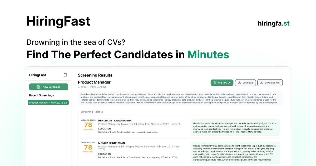 HiringFast - Product Image