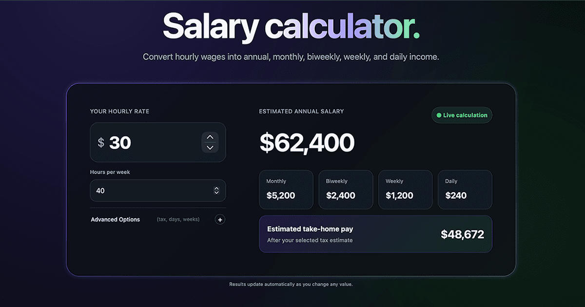 Salary Calculator - Product Image