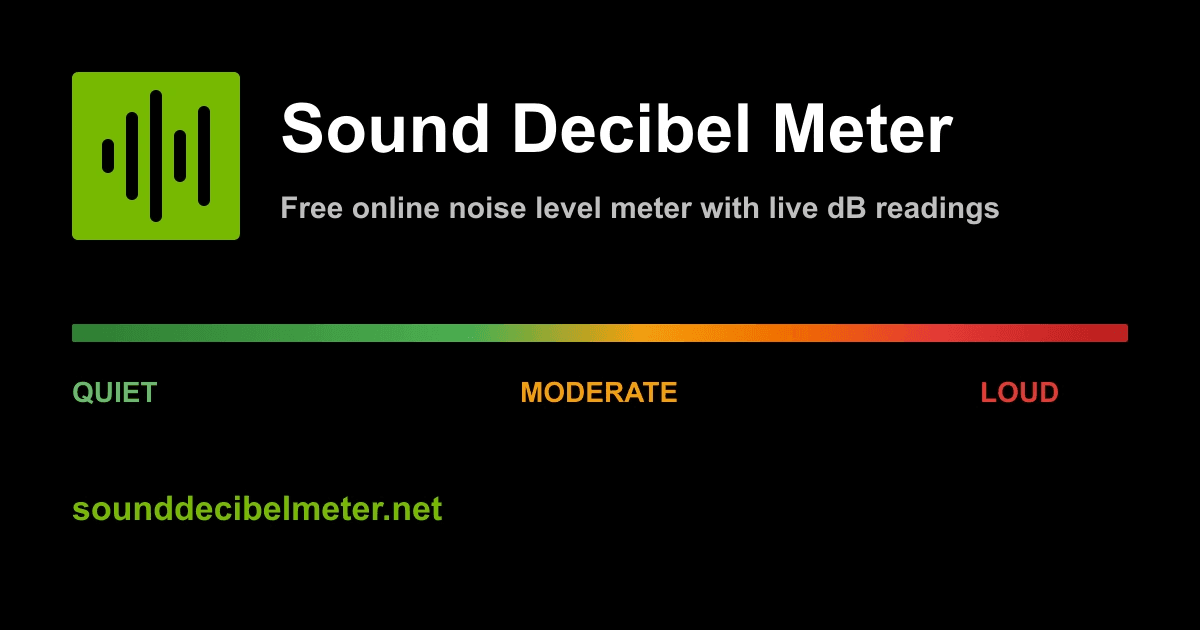 Sound Decibel Meter Online - Product Image