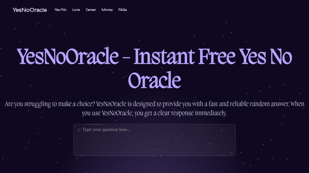 YesNoOracle - Product Image