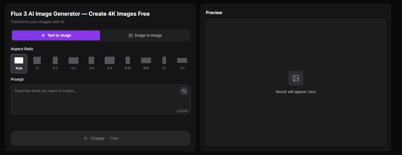 Flux 3 AI Image Generator - Product Image