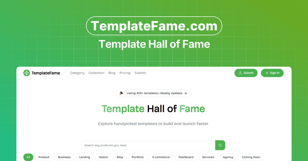 TemplateFame - Product Image