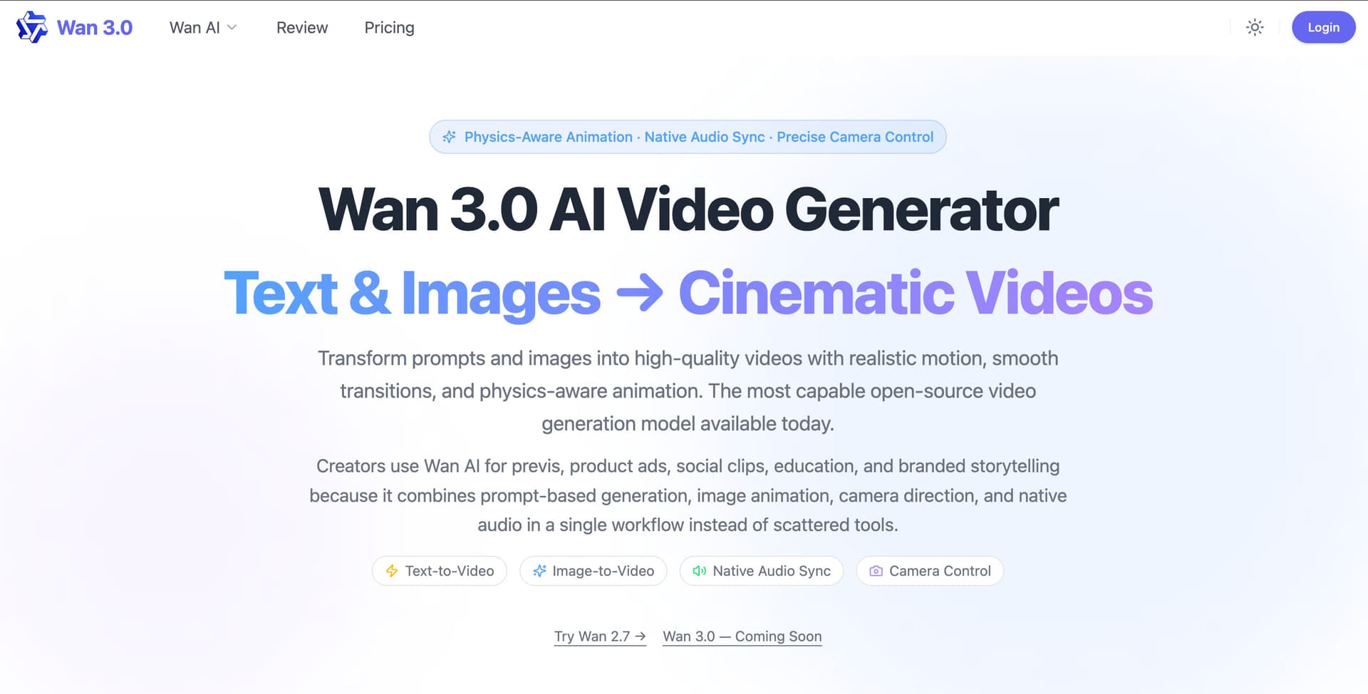 Wan 3.0 - Product Image