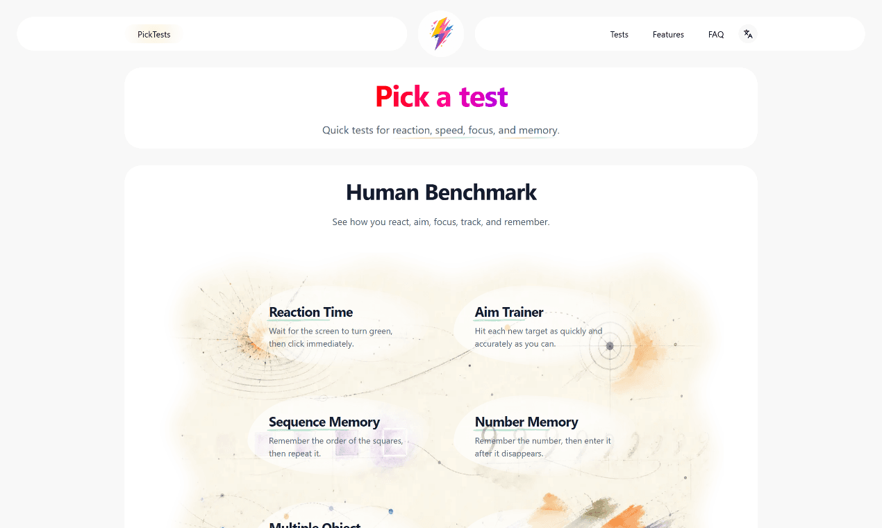 Human Benchmark - Product Image