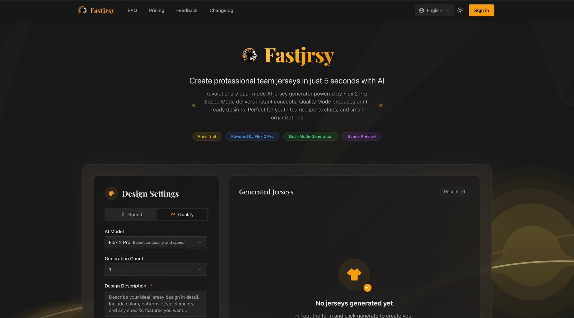 AI Jersey Generator - Product Image