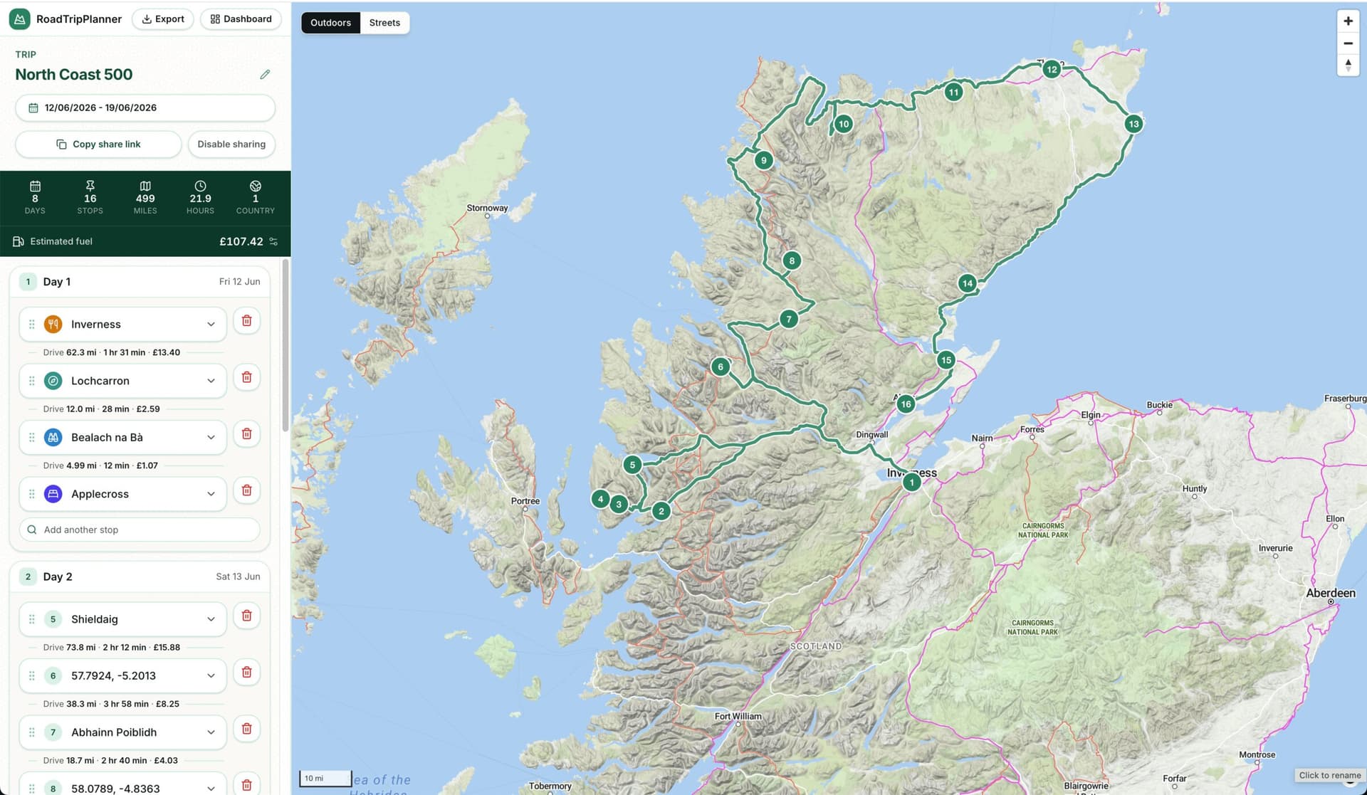 Road Trip Planner - Product Image