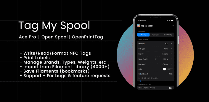 Tag My Spool – NFC Filament - Product Image