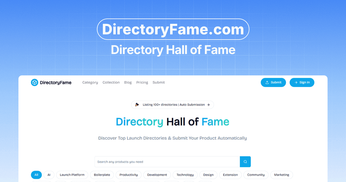 DirectoryFame - Product Image