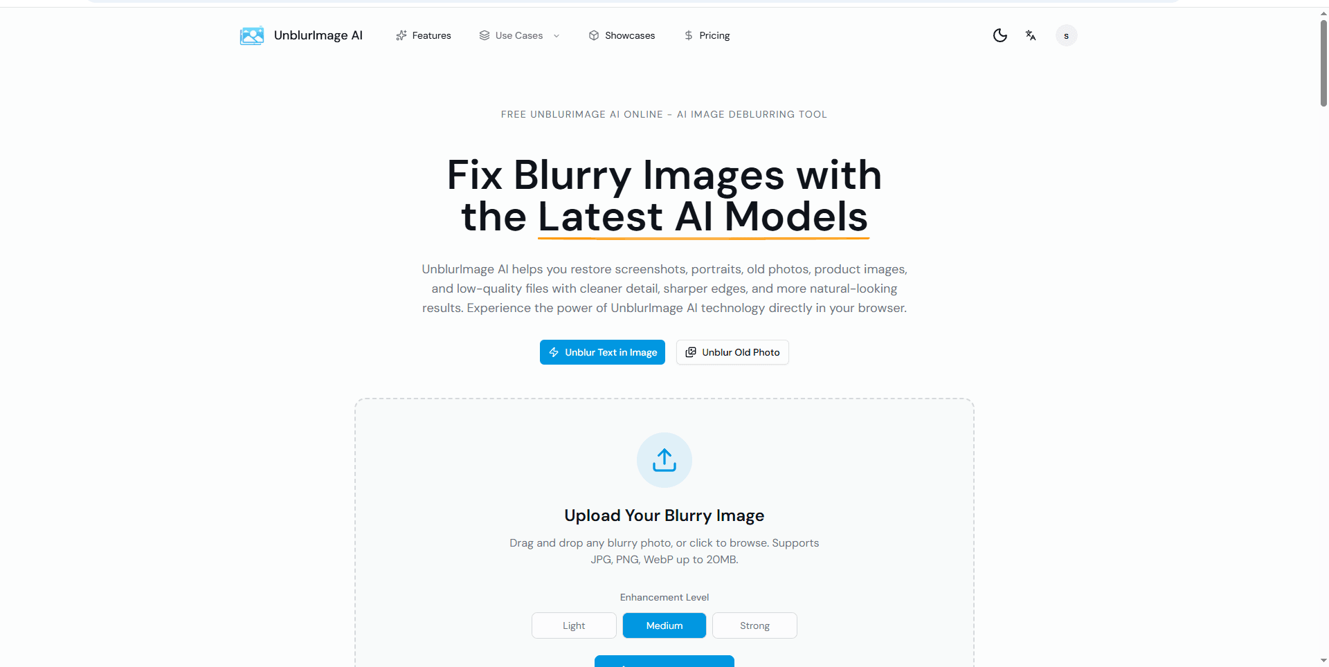 UnblurImage AI - Product Image
