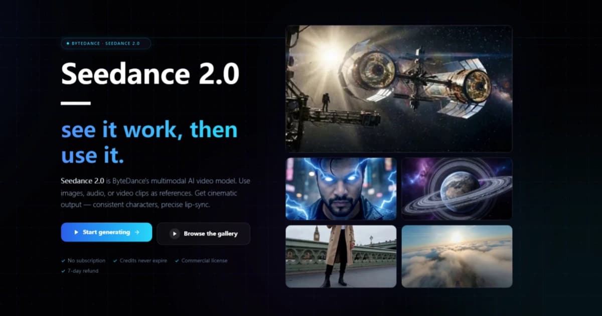Seedance 2.0 - Product Image