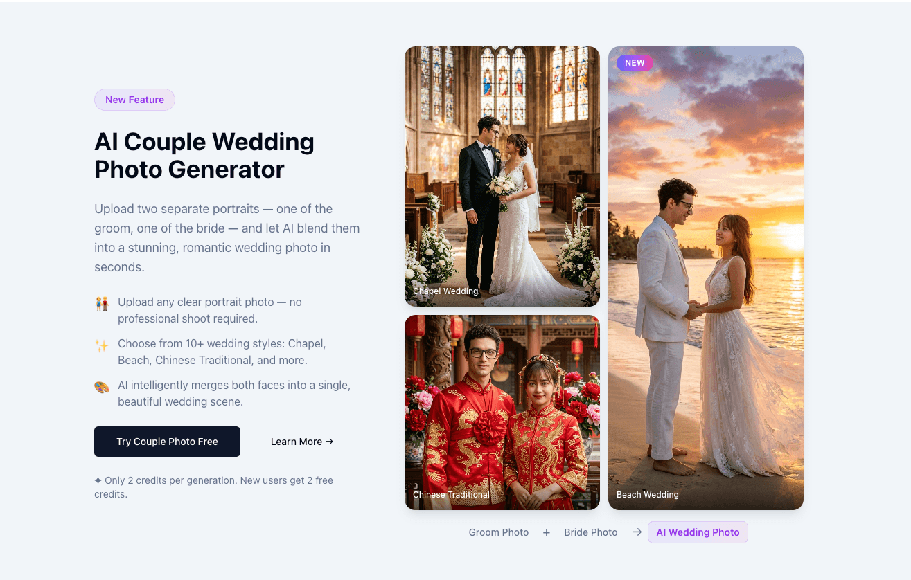 AI Wedding Photo Generator - Product Image