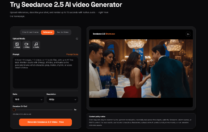 Seedance 2.5 Online - Product Image