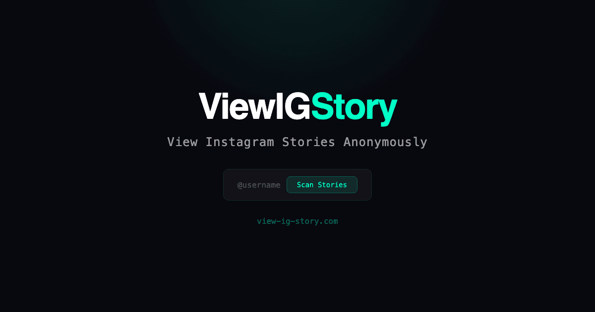 ViewIGStory - Product Image