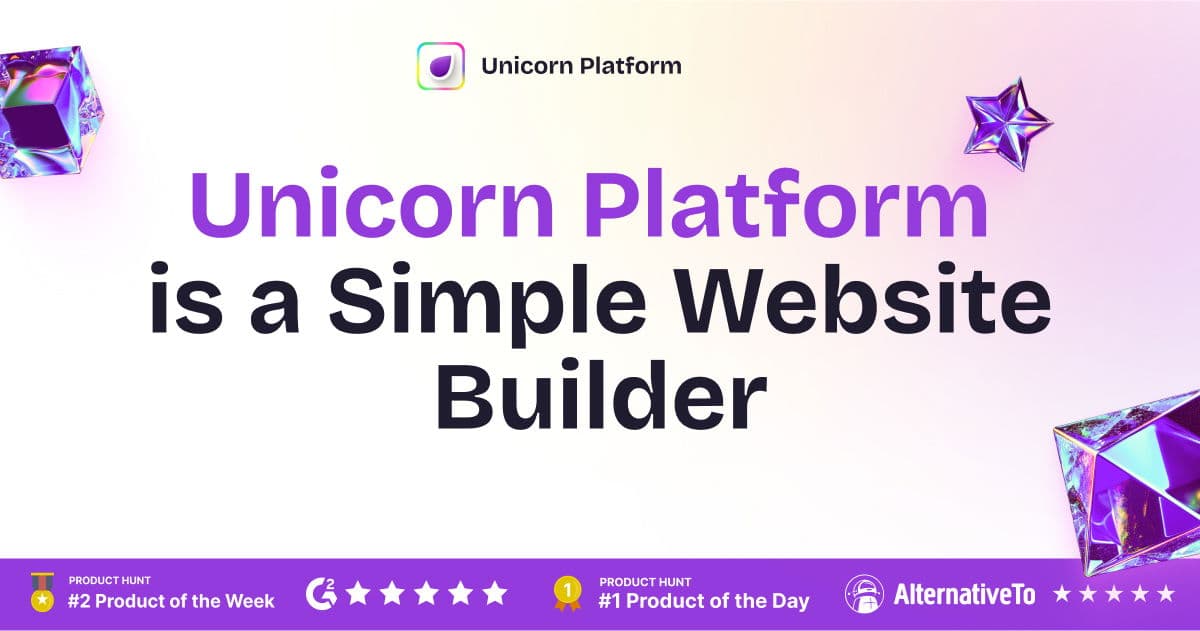 Unicorn Platform 🦄 AI Website Builder - Product Image
