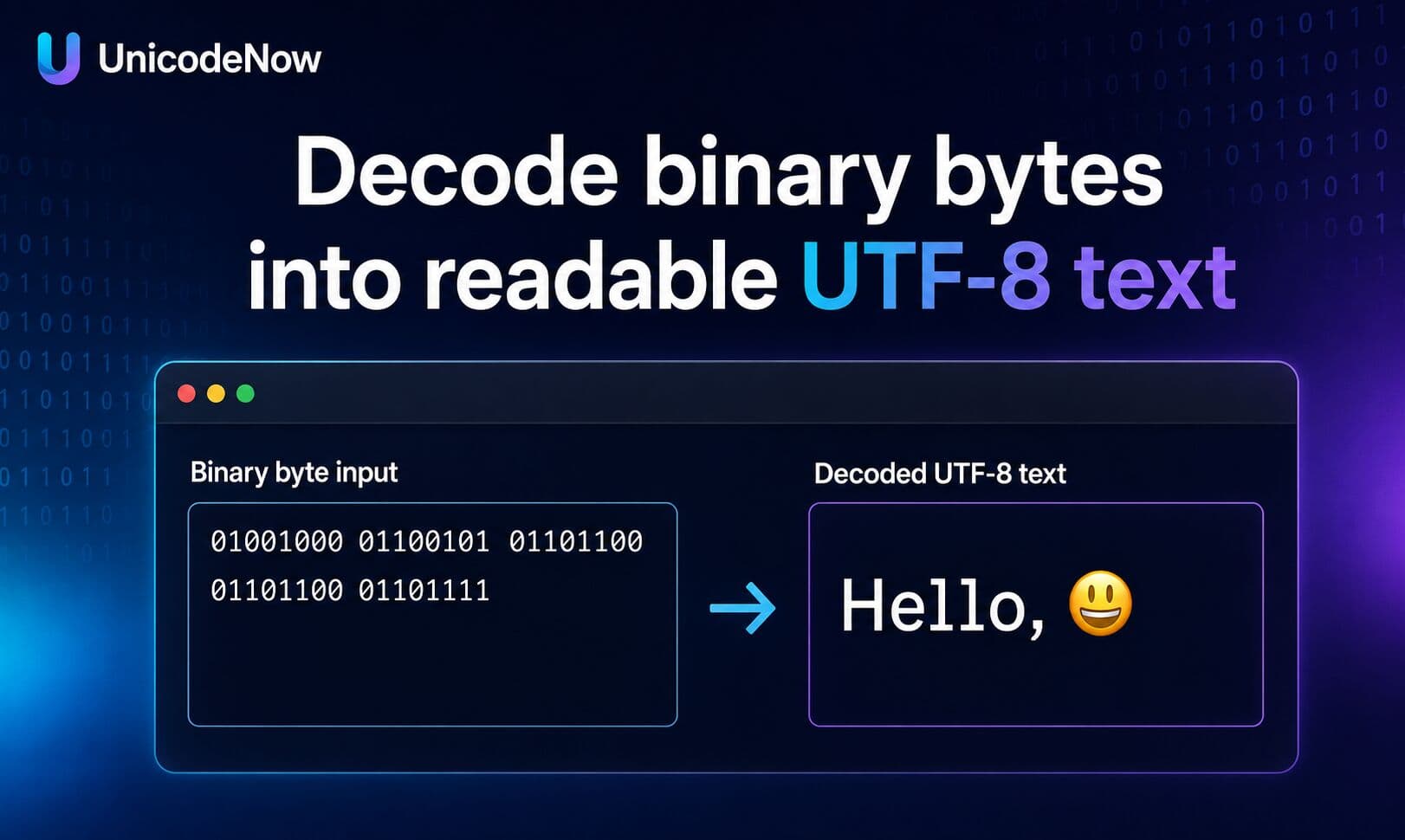 Binary to Text Converter Online - Product Image