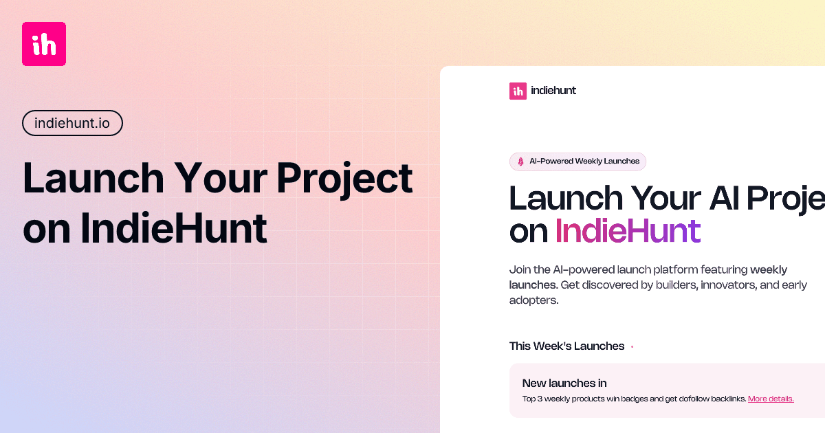 IndieHunt - Product Image