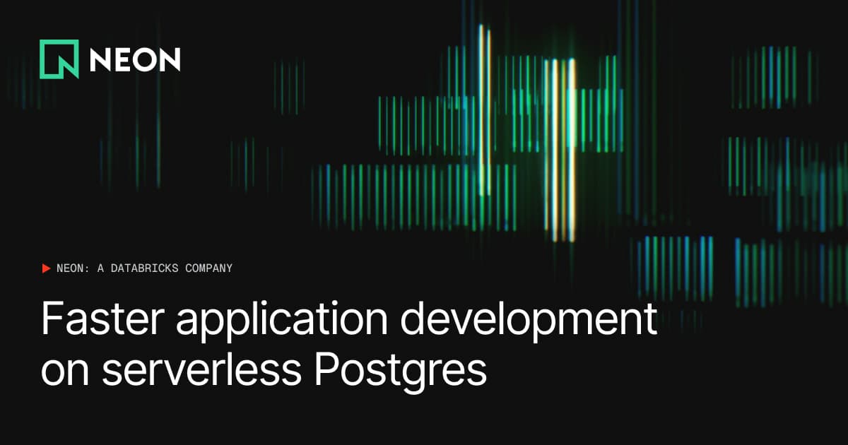Neon Serverless Postgres - Product Image