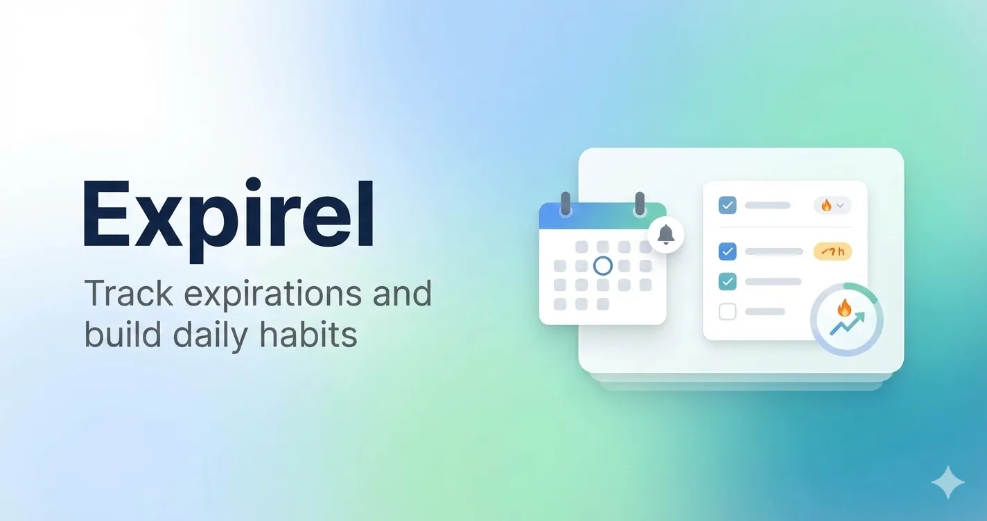 Expirel – Expiry & Habit Tracker with Smart Reminders - Product Image