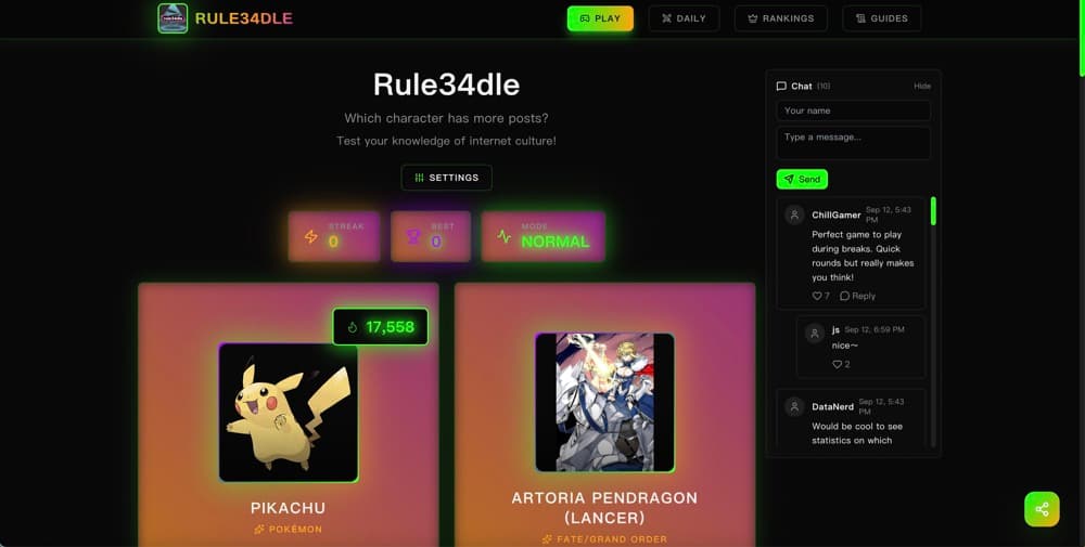 Rule34dle logo