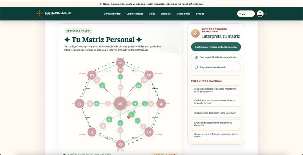 Matriz del Destino
