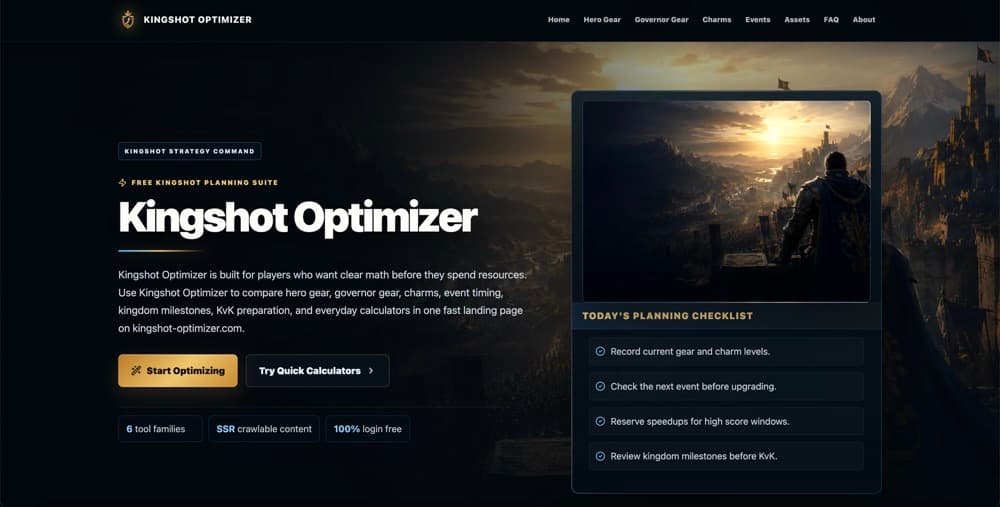 Kingshot Optimizer logo