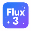 Flux 3 AI Image Generator Logo