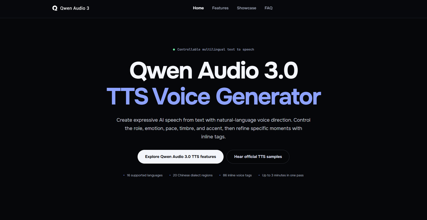 Qwen Audio 3.0 TTS - Product Image