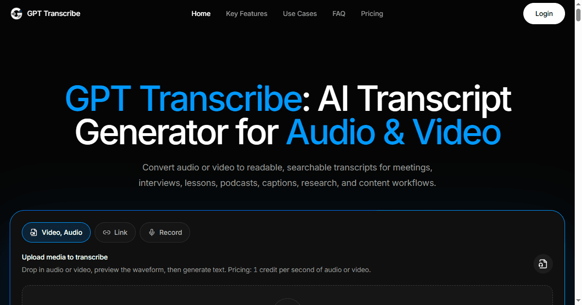 GPT Transcribe - Product Image