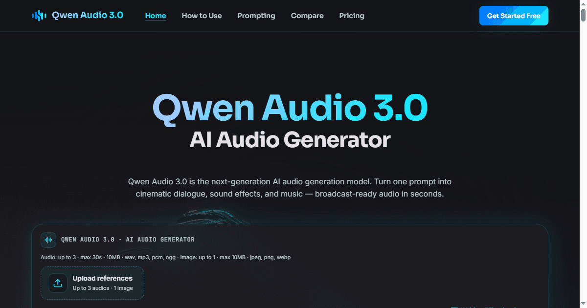 Qwen Audio 3.0 - Product Image