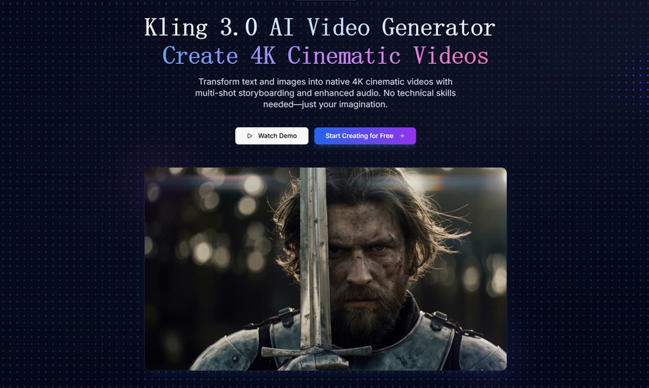 Kling 3.0 - Product Image