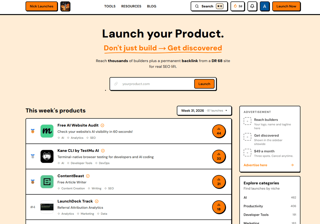 Nick Launches - Product Image