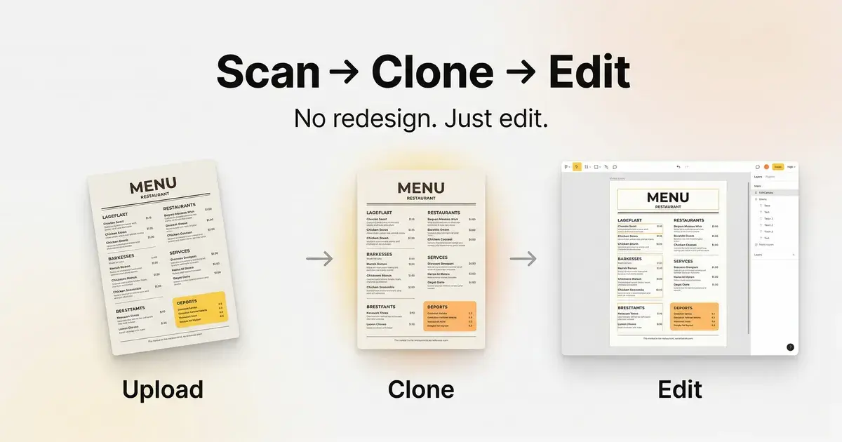 EditCanvas — Turn Any Menu or PDF Into an Editable Design - Product Image