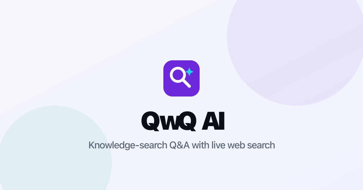 QwQ AI - Product Image