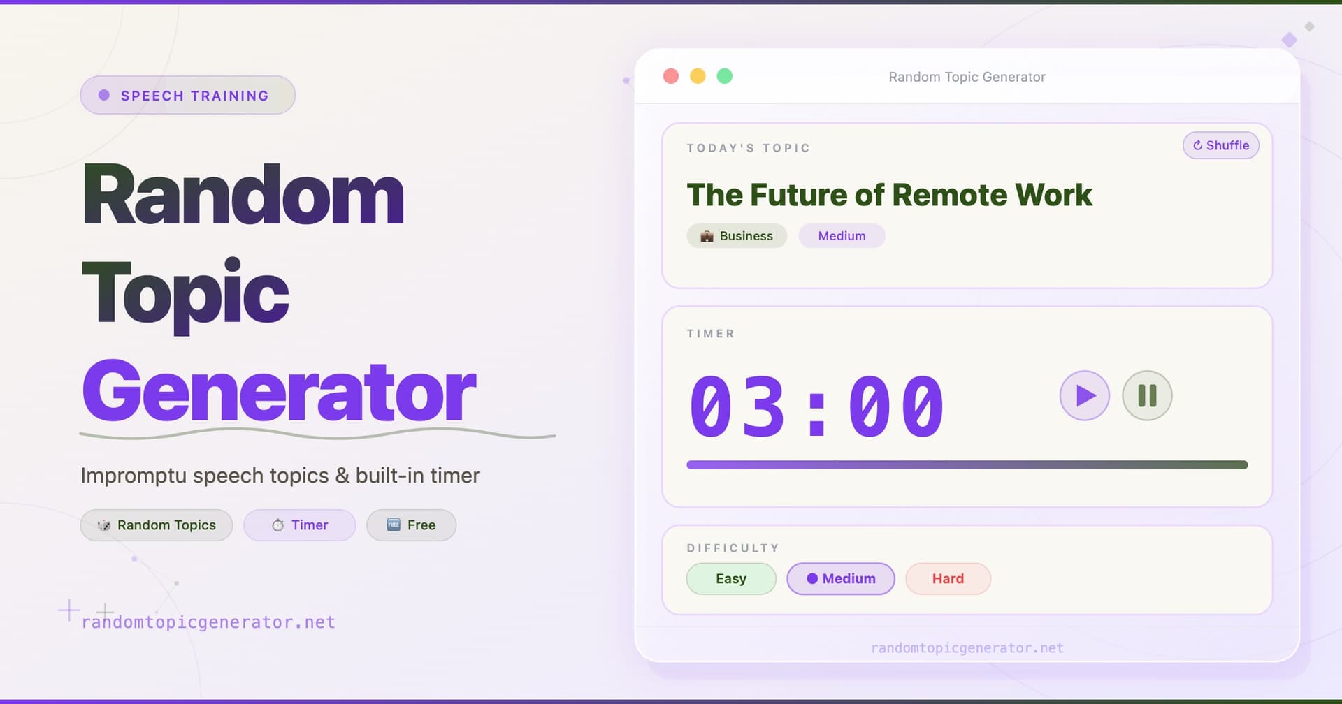 Random Topic Generator - Product Image
