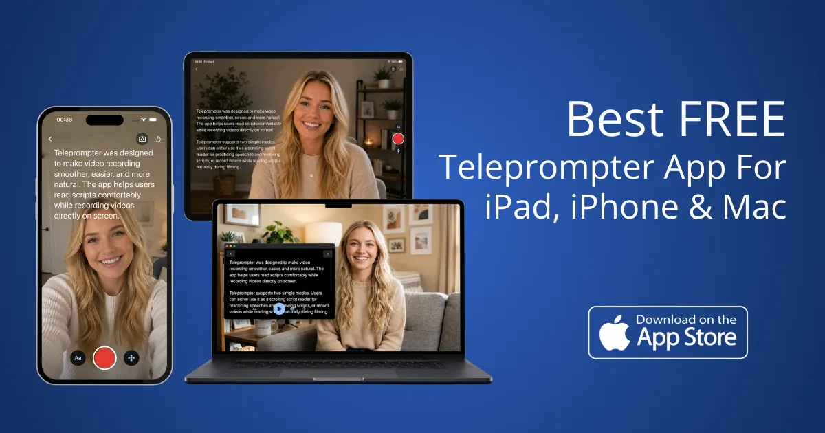 Teleprompter-Scrolling Scripts - Product Image
