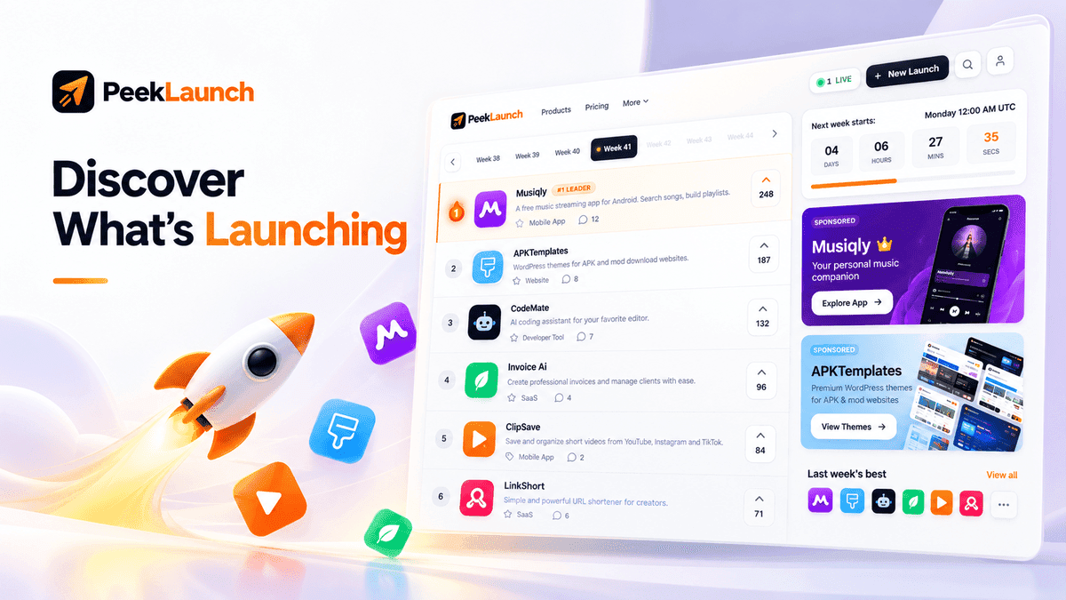 PeekLaunch - Product Image