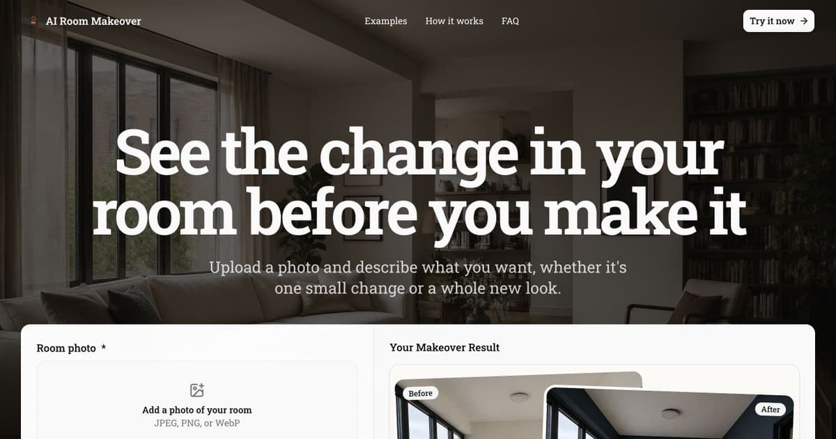 AI Room Makeover - Product Image