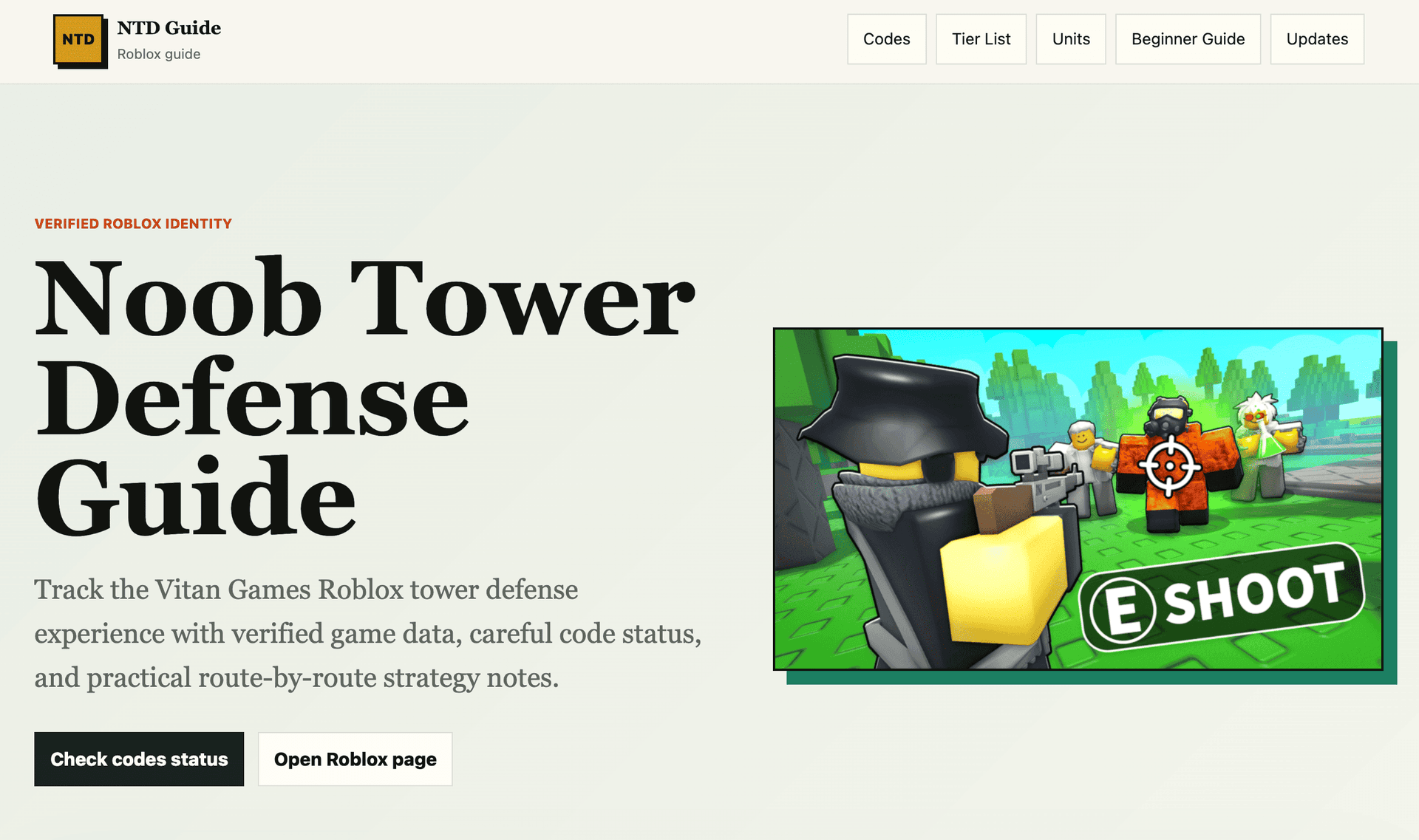 Noob Tower Defense - Product Image