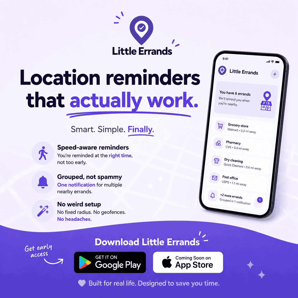 Little Errands | Location-based reminders for errands nearby - Product Image