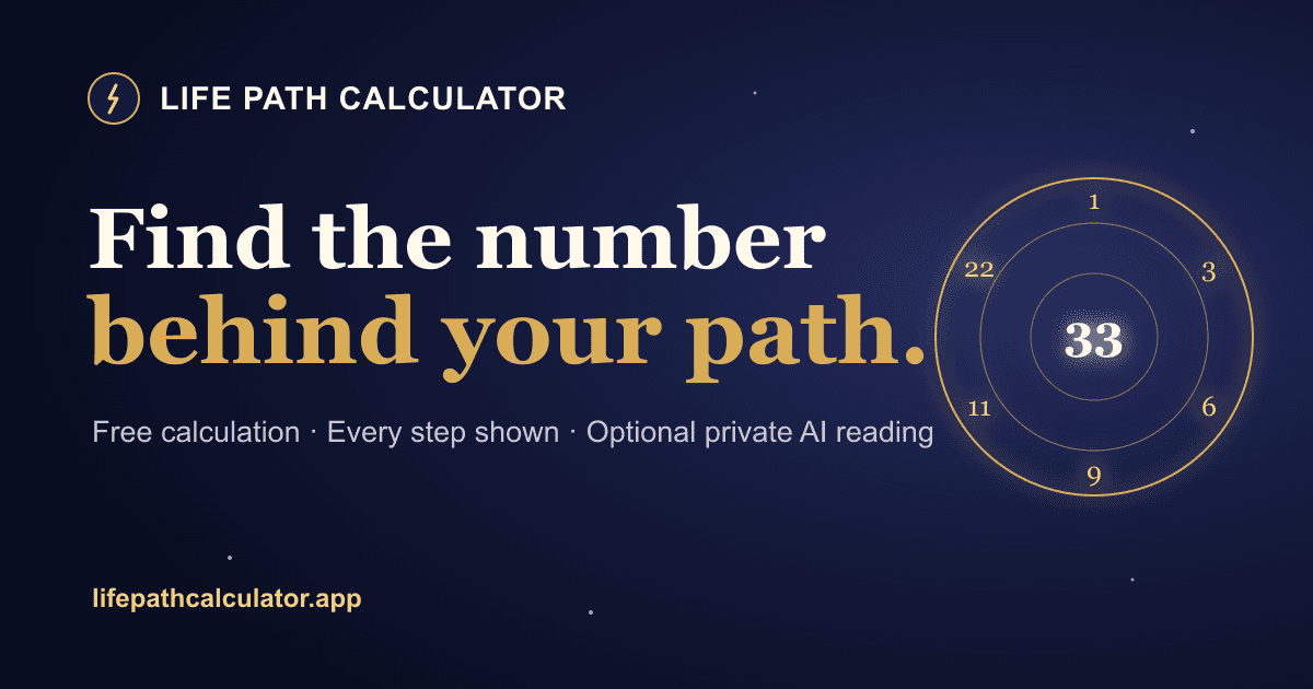 Life Path Calculator - Product Image