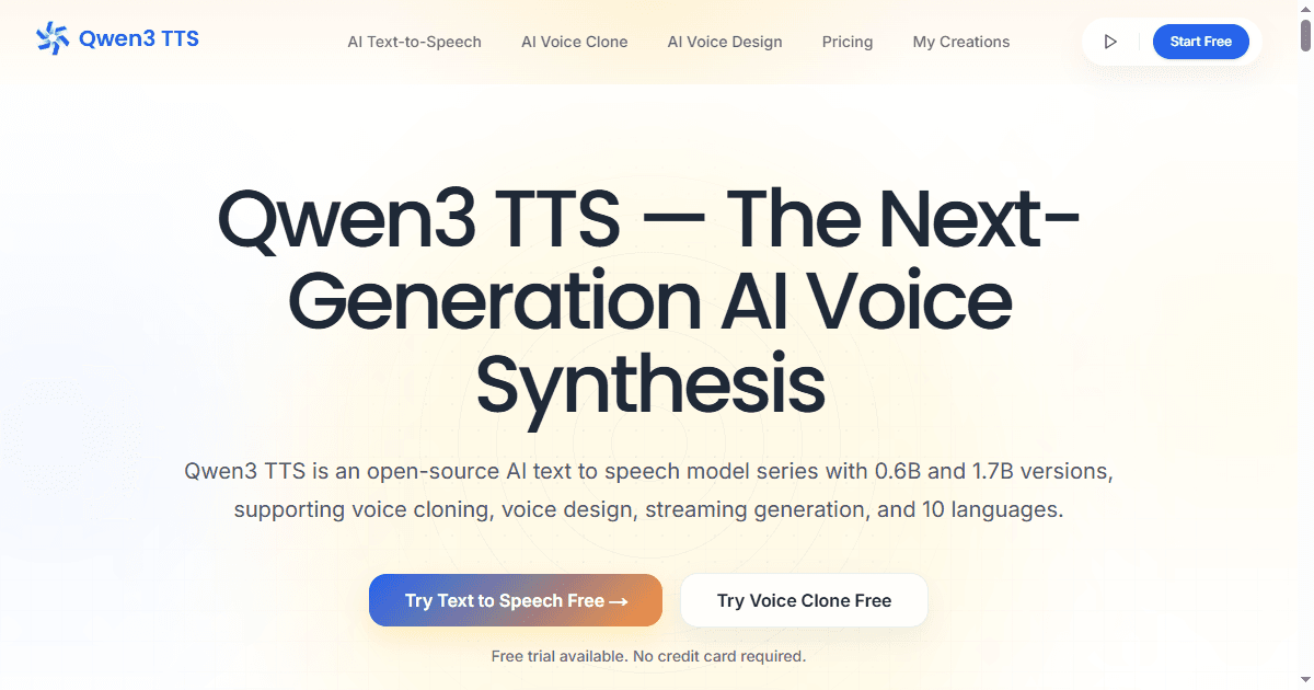 Qwen3 TTS - Product Image