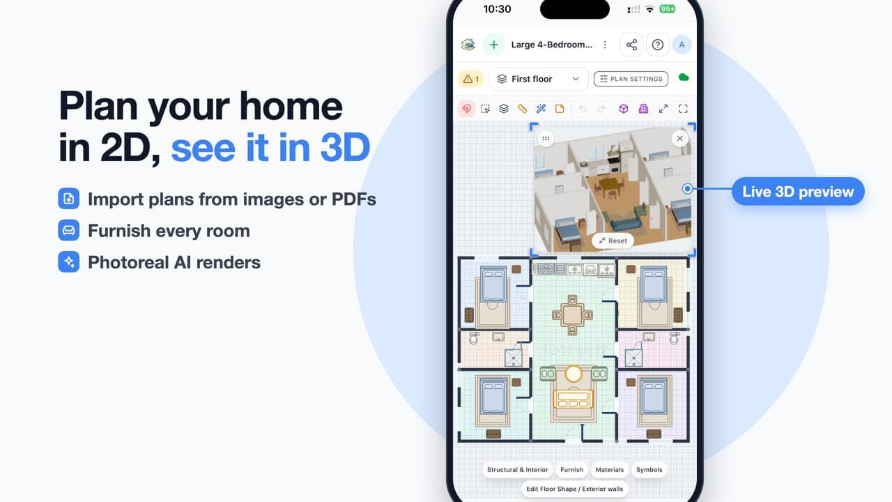RoomSketch3D Floor Planner - Product Image